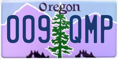 OR license plate 009QMP