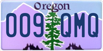 OR license plate 009QMQ