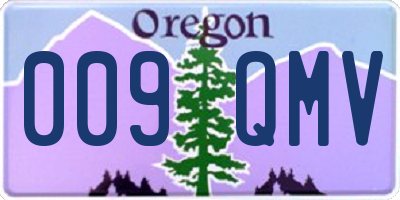 OR license plate 009QMV