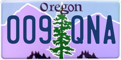 OR license plate 009QNA