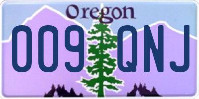 OR license plate 009QNJ