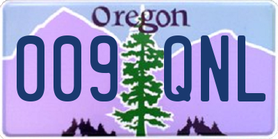 OR license plate 009QNL