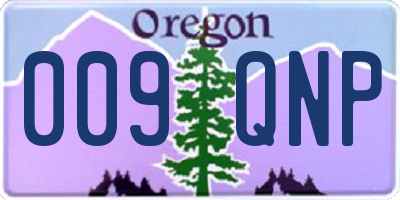 OR license plate 009QNP