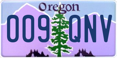 OR license plate 009QNV