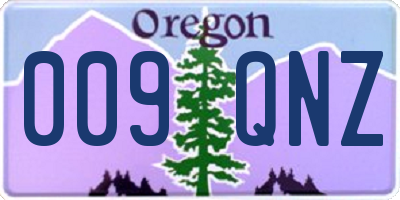 OR license plate 009QNZ