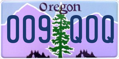 OR license plate 009QOQ