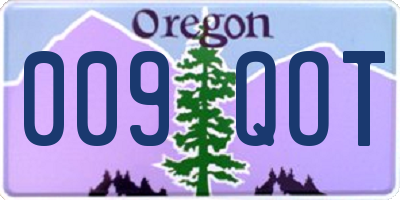 OR license plate 009QOT
