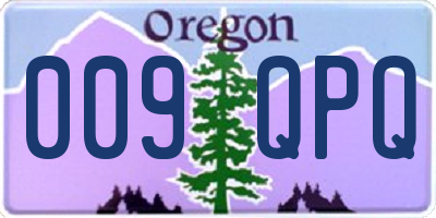 OR license plate 009QPQ