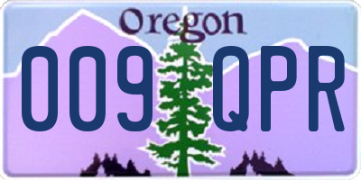 OR license plate 009QPR