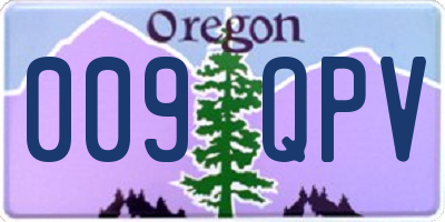OR license plate 009QPV