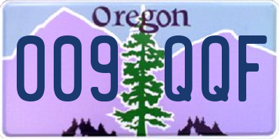 OR license plate 009QQF