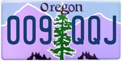 OR license plate 009QQJ