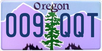 OR license plate 009QQT