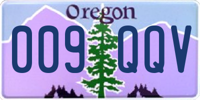 OR license plate 009QQV