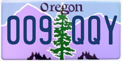 OR license plate 009QQY