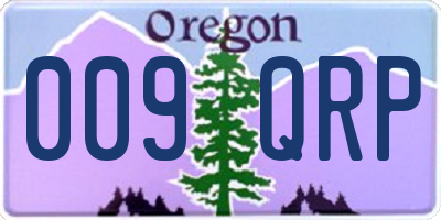 OR license plate 009QRP