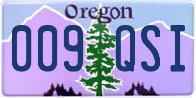 OR license plate 009QSI