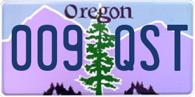 OR license plate 009QST