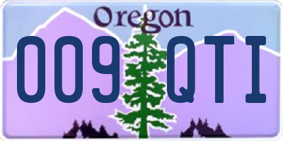OR license plate 009QTI