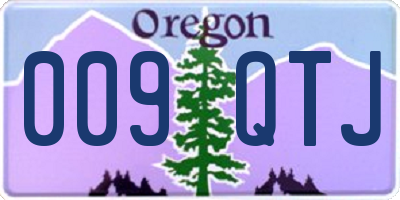 OR license plate 009QTJ