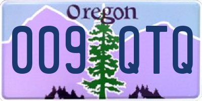 OR license plate 009QTQ