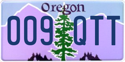 OR license plate 009QTT