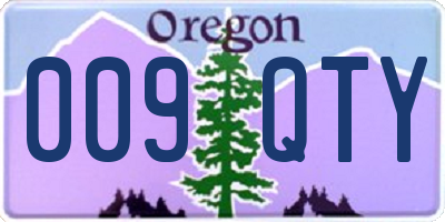 OR license plate 009QTY