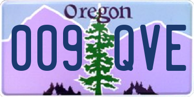 OR license plate 009QVE