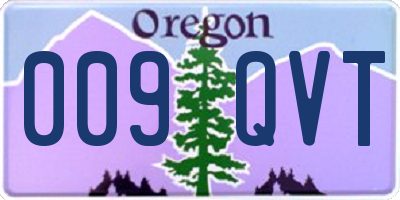 OR license plate 009QVT