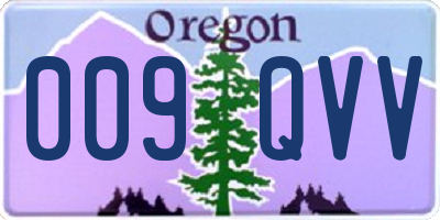 OR license plate 009QVV