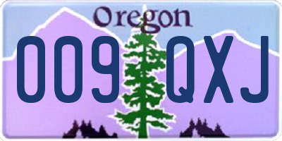 OR license plate 009QXJ