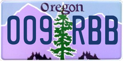 OR license plate 009RBB