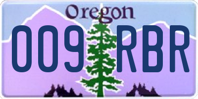 OR license plate 009RBR