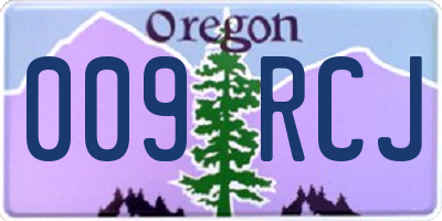 OR license plate 009RCJ
