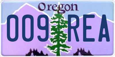 OR license plate 009REA