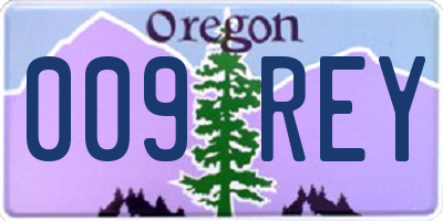 OR license plate 009REY