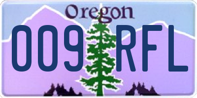 OR license plate 009RFL