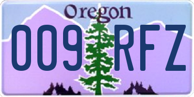 OR license plate 009RFZ