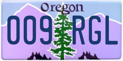 OR license plate 009RGL