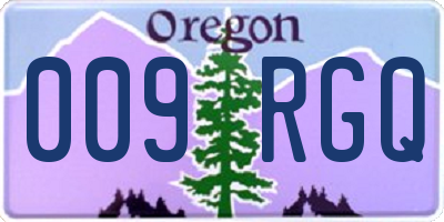 OR license plate 009RGQ
