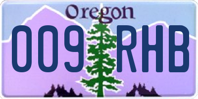 OR license plate 009RHB