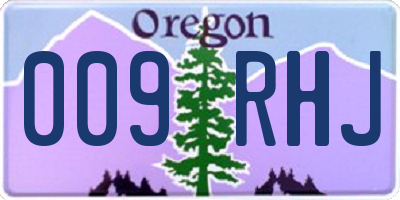 OR license plate 009RHJ