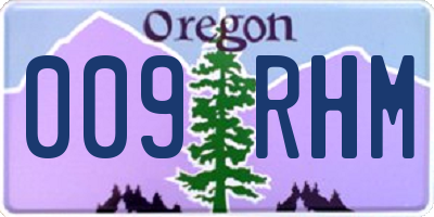 OR license plate 009RHM