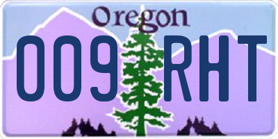 OR license plate 009RHT