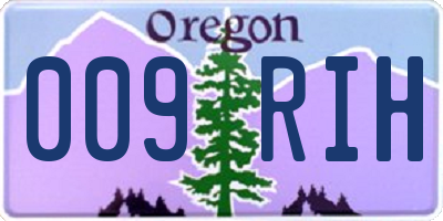 OR license plate 009RIH