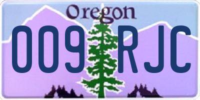 OR license plate 009RJC