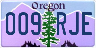 OR license plate 009RJE