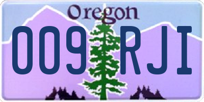 OR license plate 009RJI