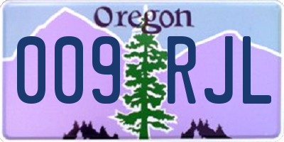 OR license plate 009RJL
