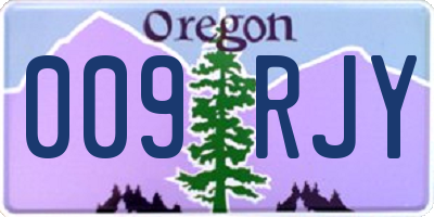 OR license plate 009RJY